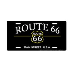 Placa de Matricula Decorativa Route 66 Main Street