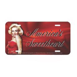 Placa de Matricula Decorativa Marilyn America's Sweetheart