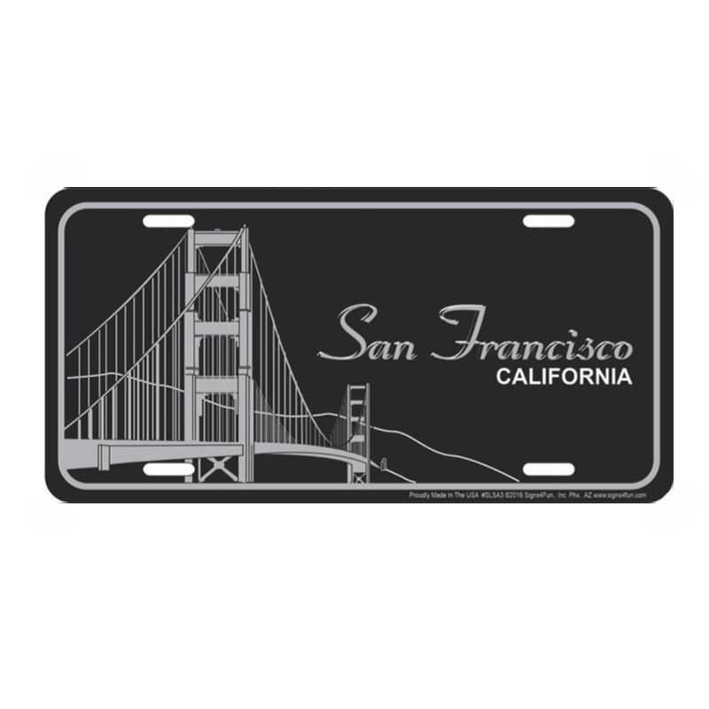 Placa de Matricula Decorativa San Francisco California