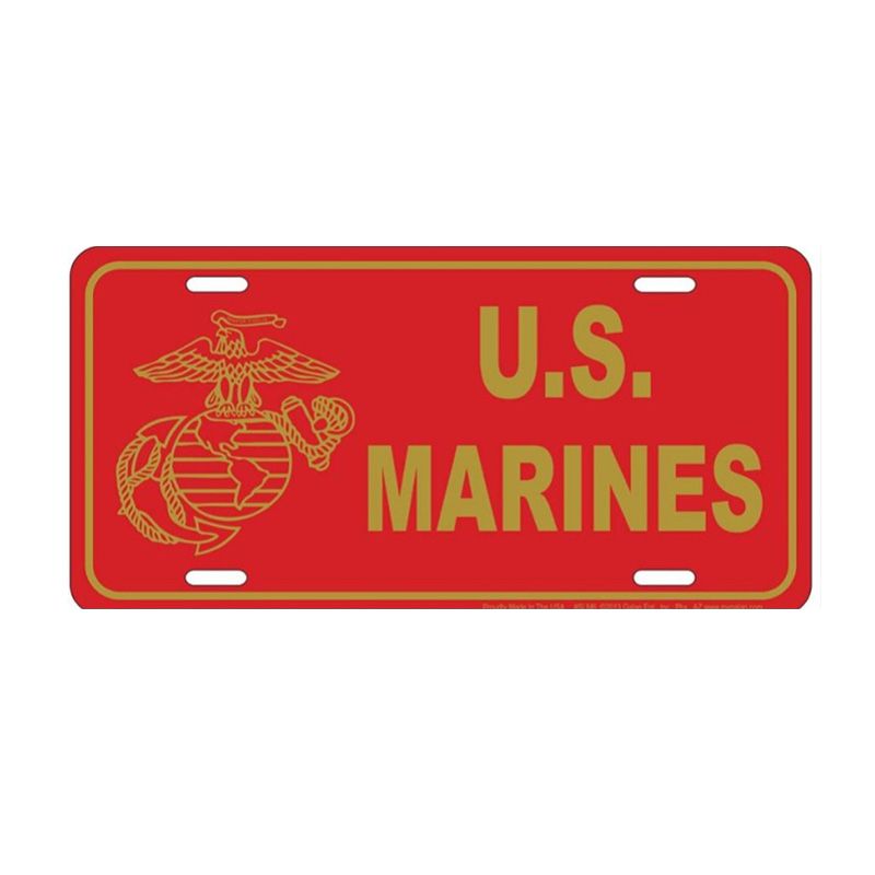 Placa de Matricula Decorativa US Marines
