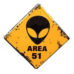 Placa Decorativa Trafico Area 51