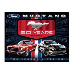 Placa Decorativa Ford Mustang 60 Aniversario