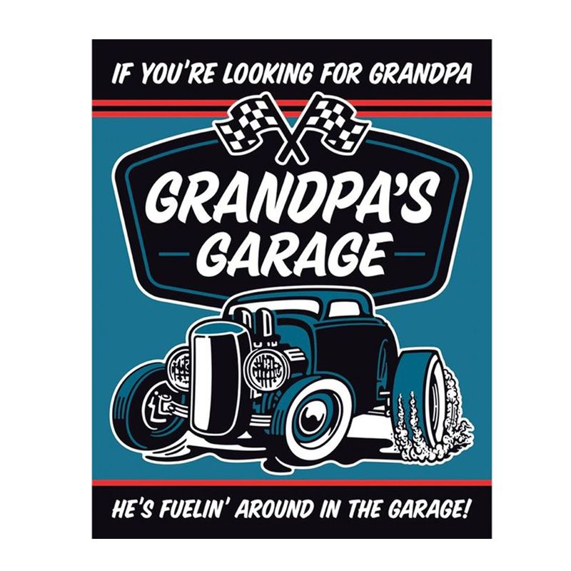 Placa Decorativa Grandpa's Garage