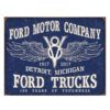 Placa decorativa Ford Trucks V8