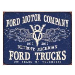 Placa decorativa Ford Trucks V8