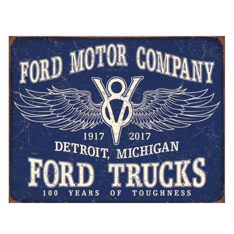 Placa decorativa Ford Trucks V8