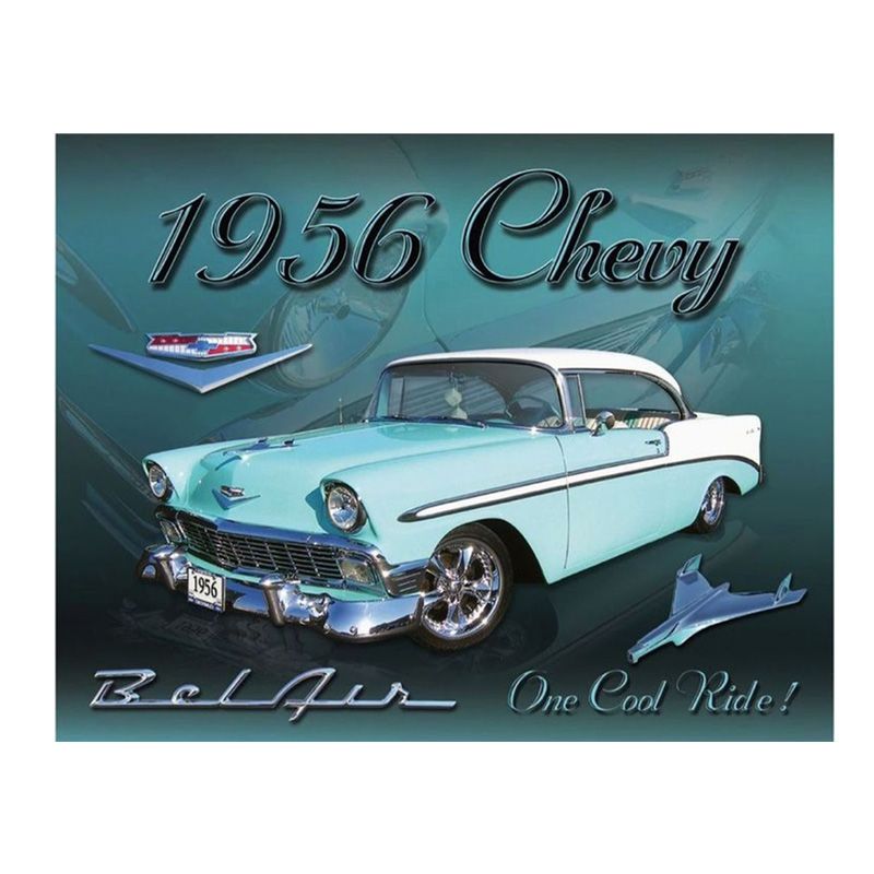 Placa Decorativa Chevy BelAir 1956