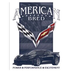 Placa Decorativa Corvette American Bred