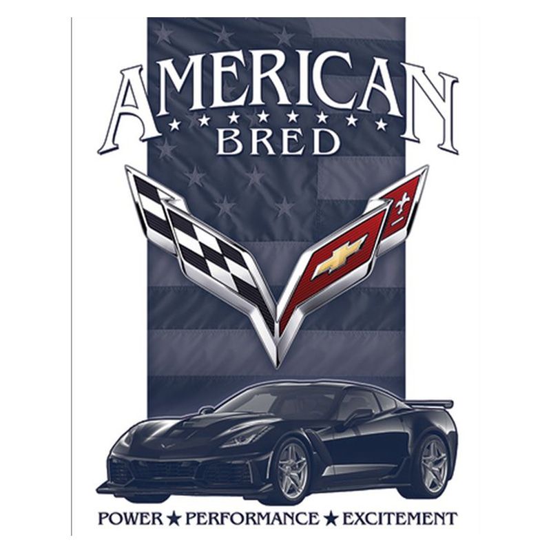 Placa Decorativa Corvette American Bred