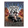Placa decorativa Route 66 America's Main Street