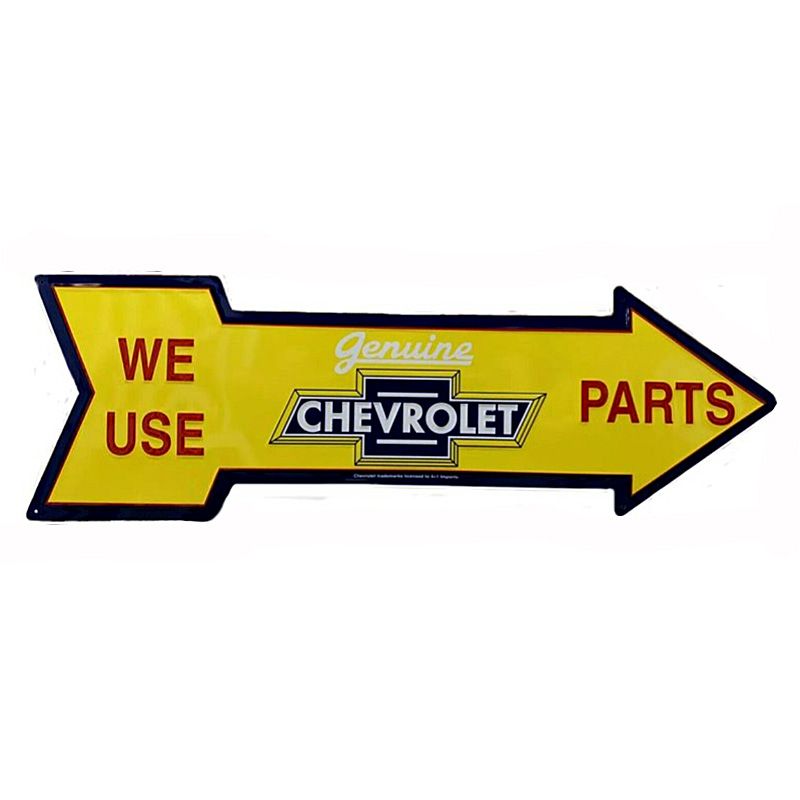 Placa Decorativa Chevrolet Service Flecha