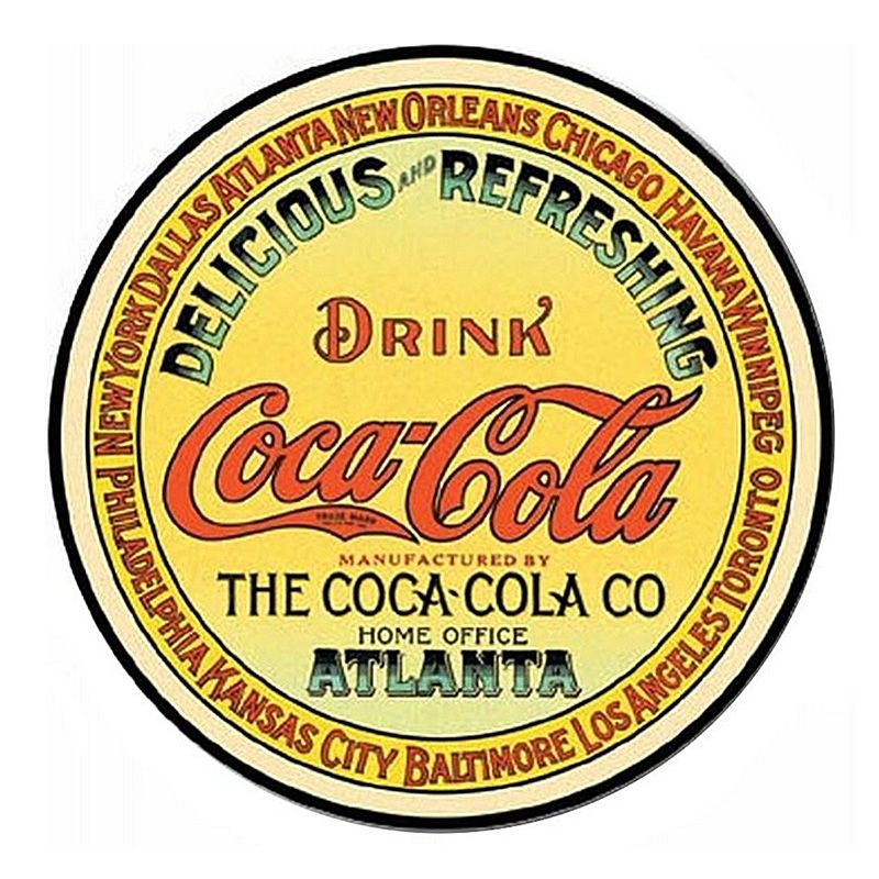 Placa decorativa Coca-Cola Logo Atlanta