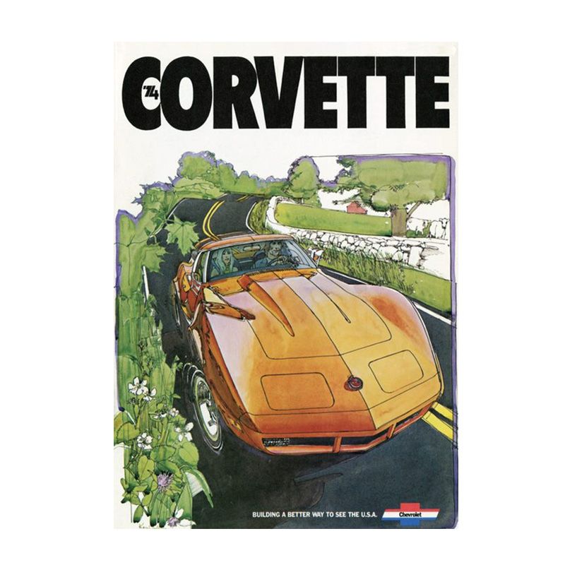 Placa Decorativa Corvette 74
