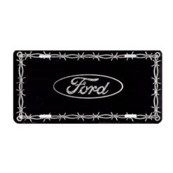 Placa de Matricula Decorativa Ford Black