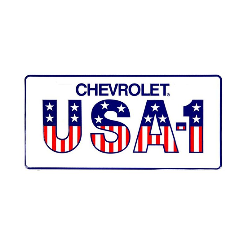 Placa de Matricula Decorativa Chevrolet USA 1