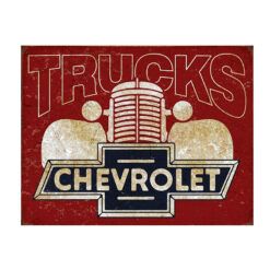 Placa Decorativa Chevrolet Trucks Vintage