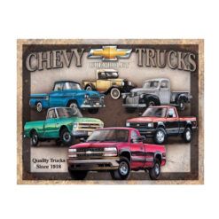 Placa Decorativa Chevrolet Trucks Collection