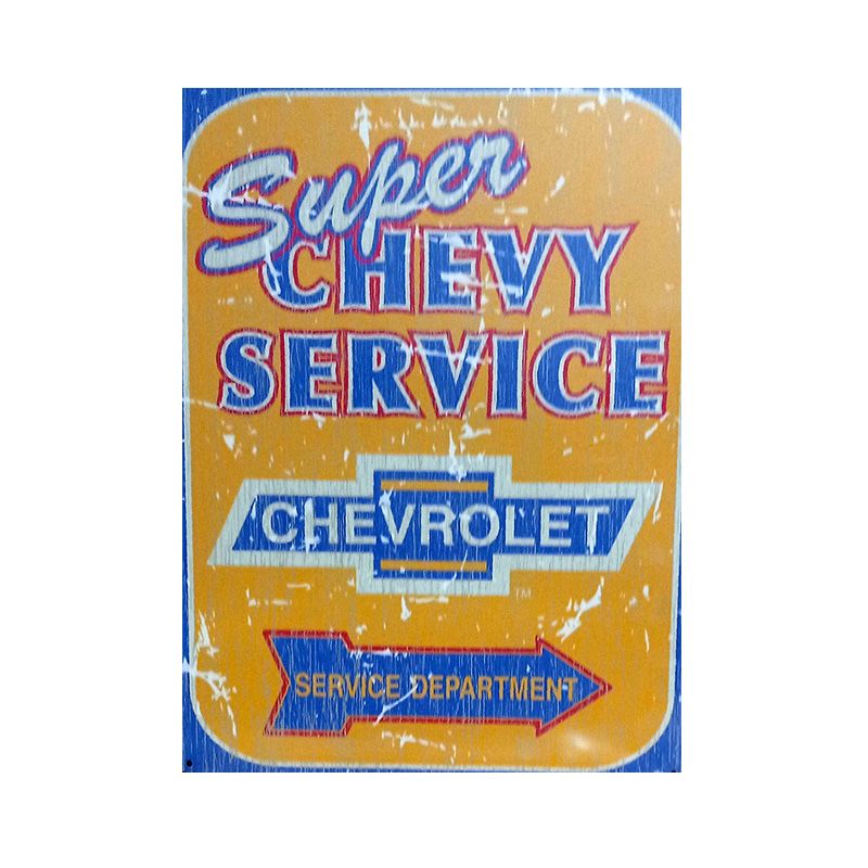Placa Decorativa Super Chevy Service