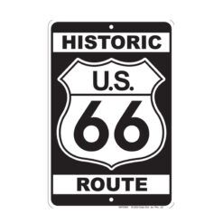 Placa Decorativa Historic Route 66 Original
