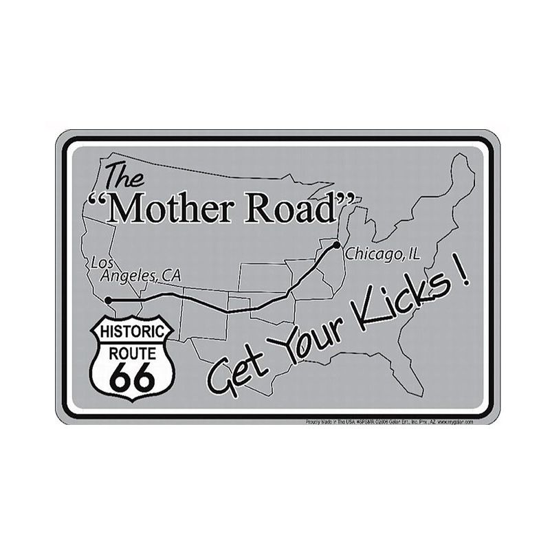 Placa Decorativa Historic Route 66 Mother Road