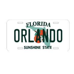 Placa de Matricula Decorativa Florida Orlando