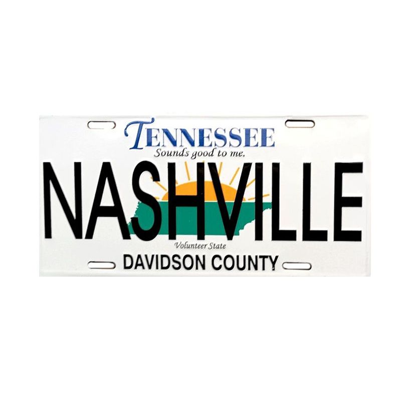 Placa de Matricula Decorativa Nashville