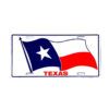 Placa de Matricula Decorativa Texas Flag