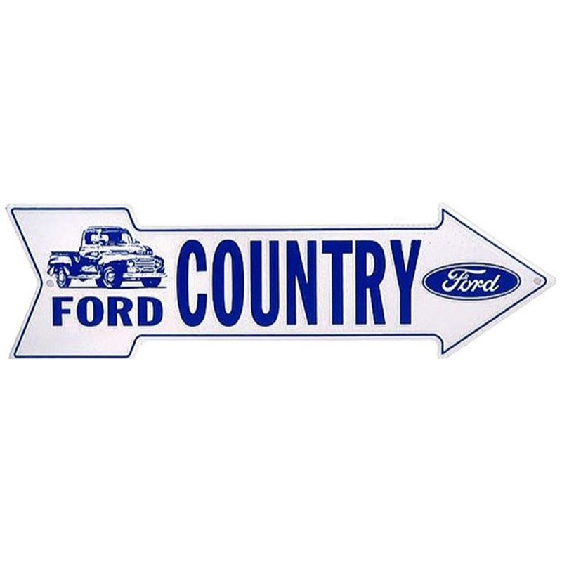 Placa Decorativa Flecha Ford Country