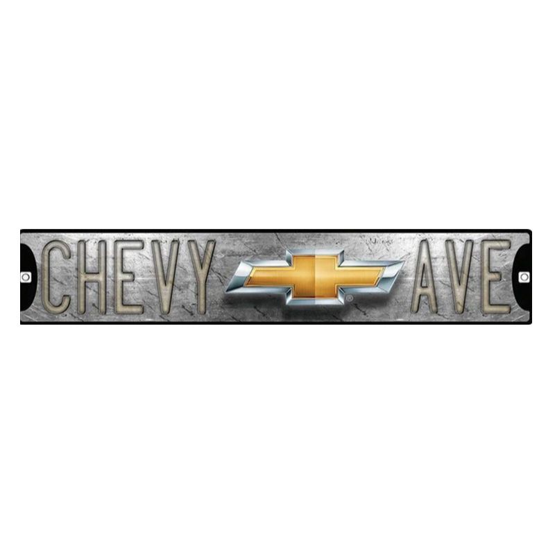 Placa Decorativa Chevy Drive Silver