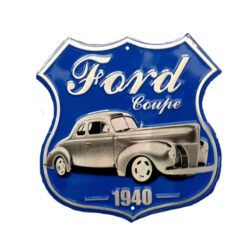 Placa Decorativa Escudo Ford Coupe 1940