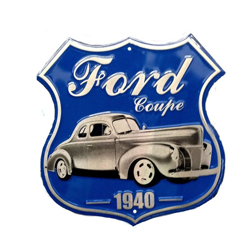 Placa Decorativa Escudo Ford Coupe 1940