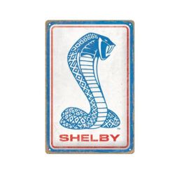 Placa decorativa de metal Shelby Cobra 20x30 cm