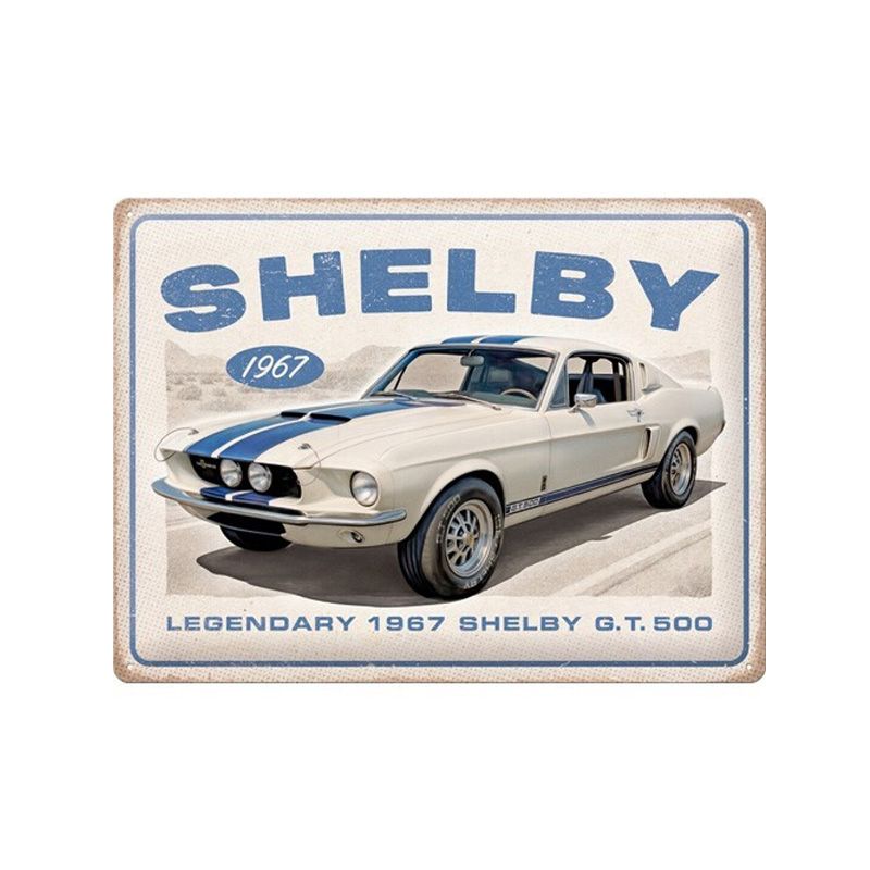 Placa decorativa de metal Shelby 1967