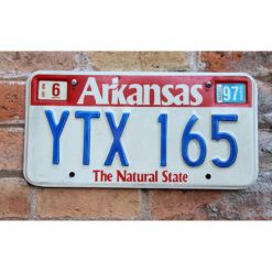 Matrículas Americanas Arkansas Año 1989