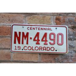 Matrículas Americanas Colorado Centennial Año 1974-75