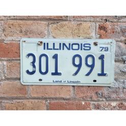 Matrículas Americanas Illinois Año 1979