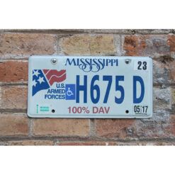Matrículas Americanas Mississippi US Armed Force Handicap