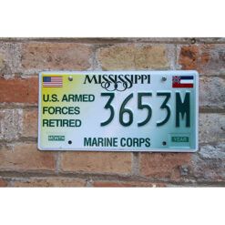 Matrículas Americanas Mississippi Marine Corps
