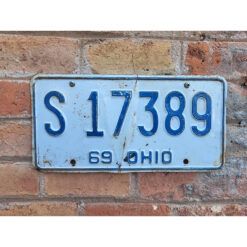 Matrículas Americanas Ohio Año 1969