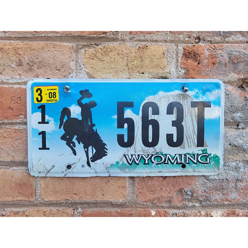 Matrículas Americanas Wyoming Año 2002-2008