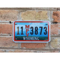 Matrículas Americanas Wyoming Moto MPV
