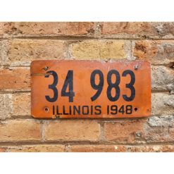 Matrículas Americanas Illinois Año 1948