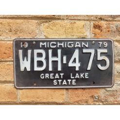 Matrículas Americanas Michigan Año 1979