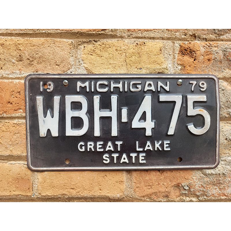 Matrículas Americanas Michigan Año 1979