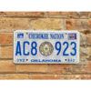 Matrículas Americanas Oklahoma Año 2024 Cherokee Nation