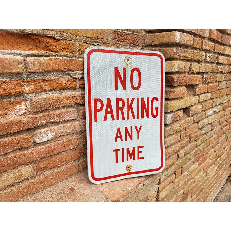 Señal original No Parking Illinois