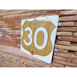 señal original carretera 30