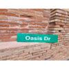 Señal original de calle oasis dr arizona