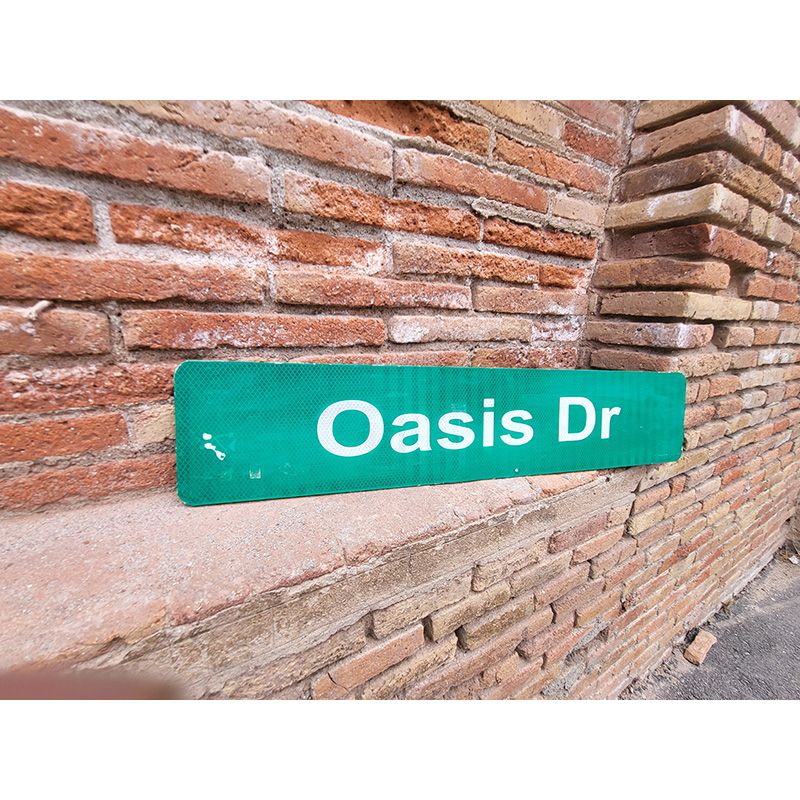 Señal original de calle oasis dr arizona