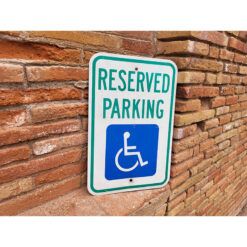 señal original parking reservado